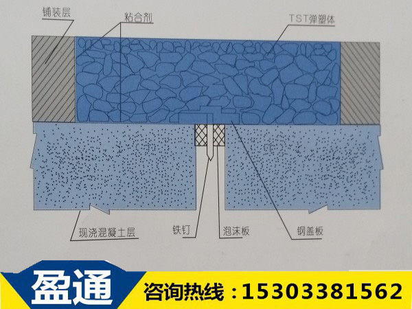TST填充式桥梁接缝弹塑体结构图