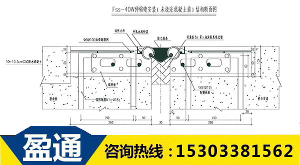 Fss- 40W型桥梁伸缩缝设计图.jpg